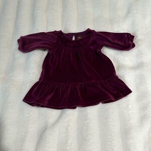 GUC Tea collection size 3-6 months crushed velvet dress